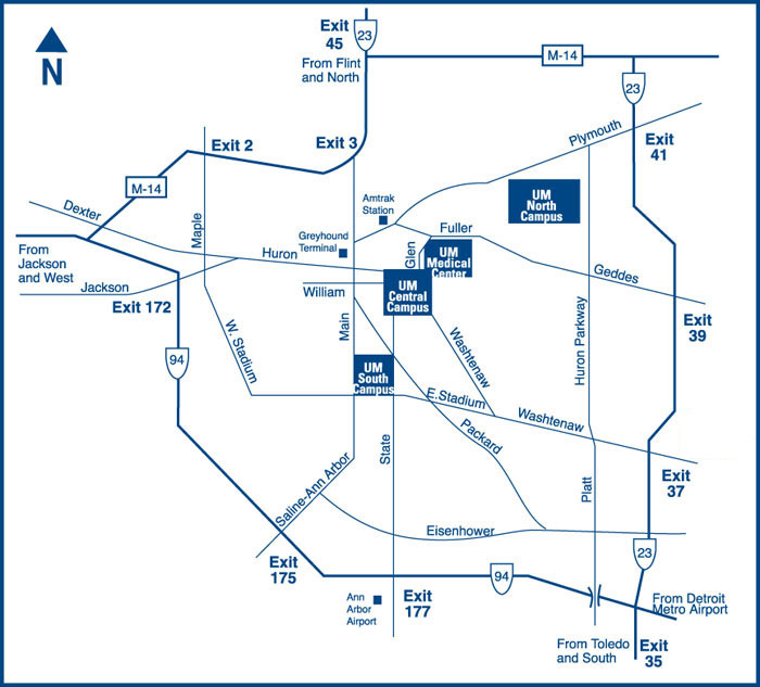 Map of Ann Arbor